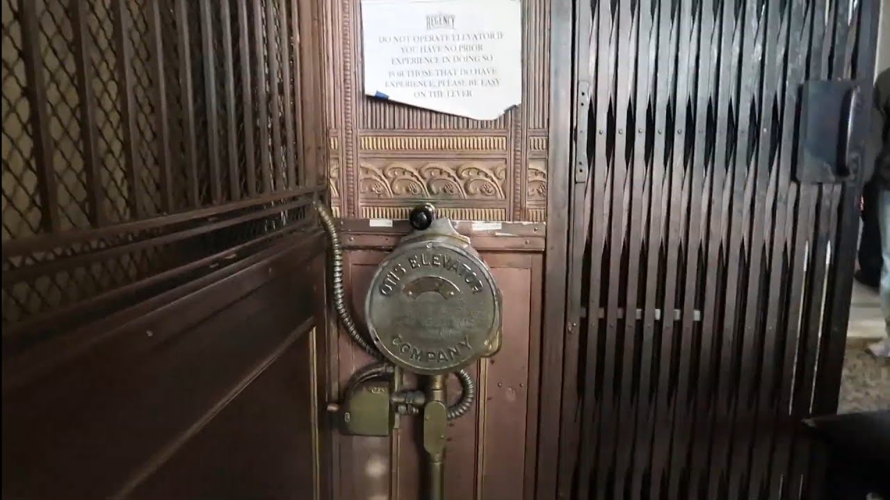 HISTORIC 1909 Manual Otis Traction Elevator - The Regency Ballroom, San Francisco, CA
