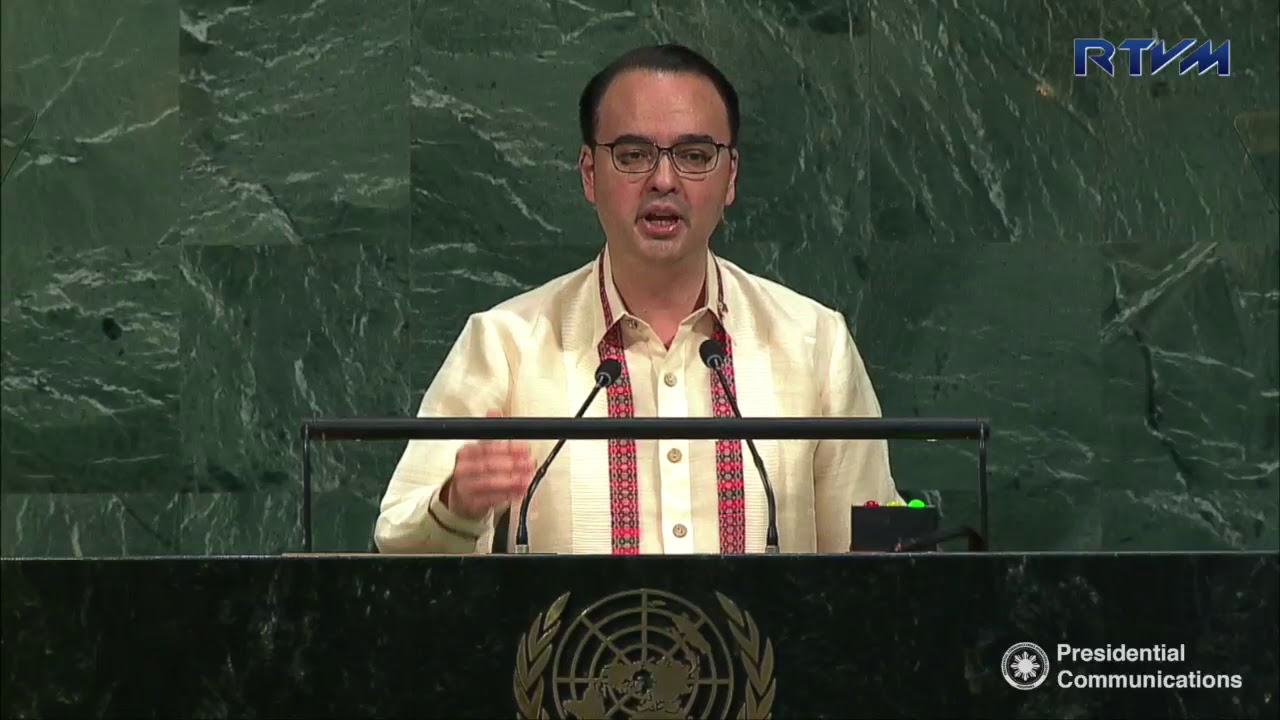 DFA Sec. Alan Peter Cayetano's Speech at 72nd United Nations General Assembly 8/23/2017