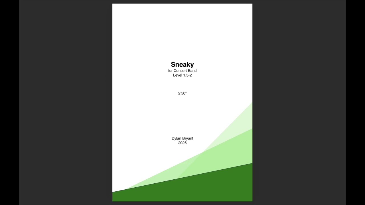 Sneaky | concert band (1.5-2)