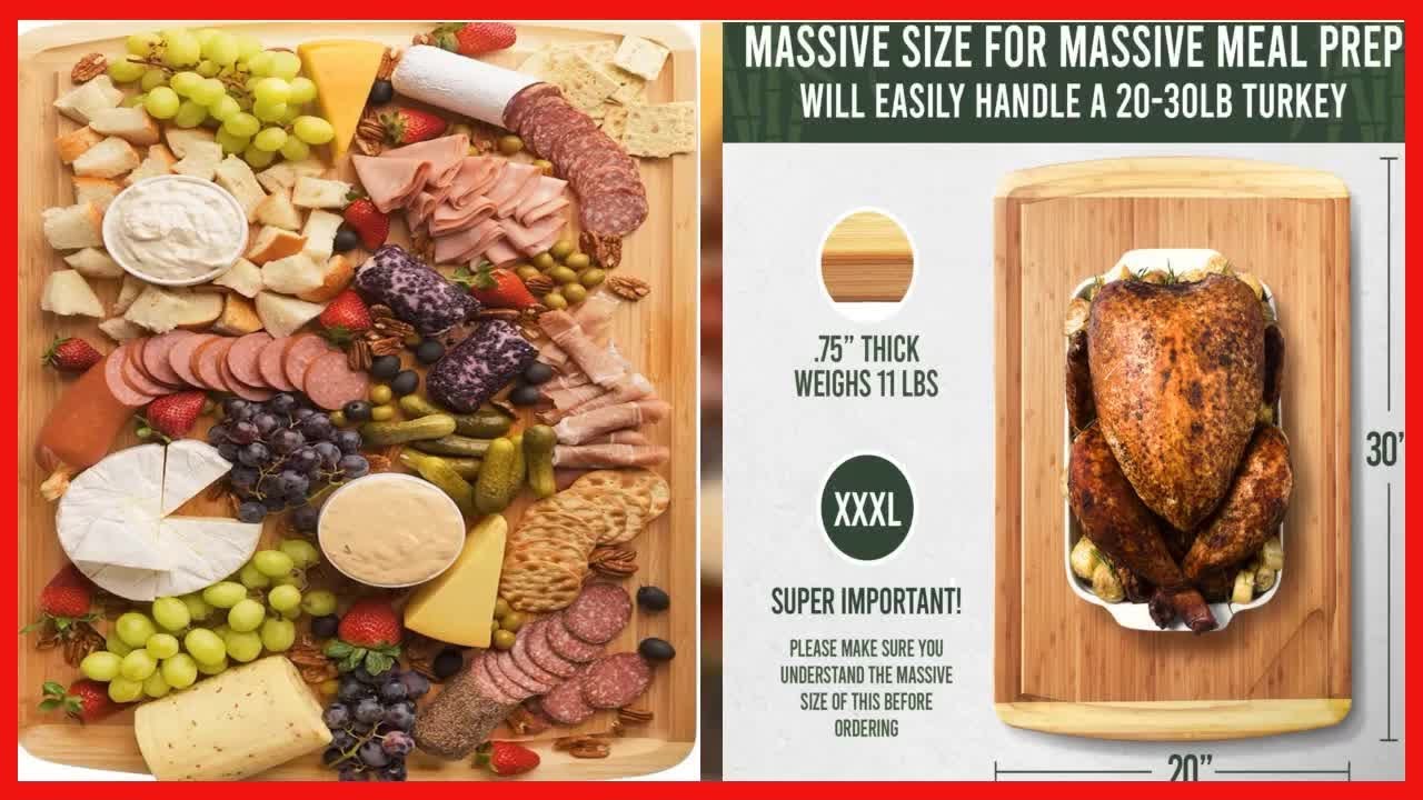 The Ultimate 30-Inch Bamboo Cutting Board: More Counter Space, Less Hassle