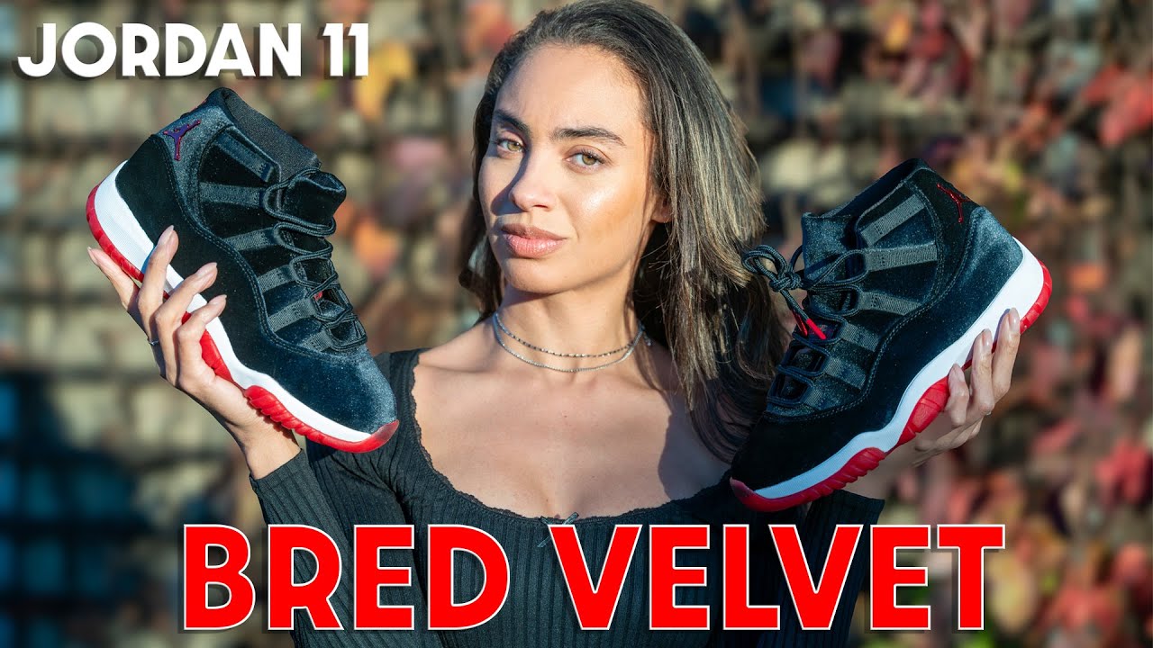 SOLD OUT!  Air Jordan 11 Bred Velvet Review, Sizing and How to Style