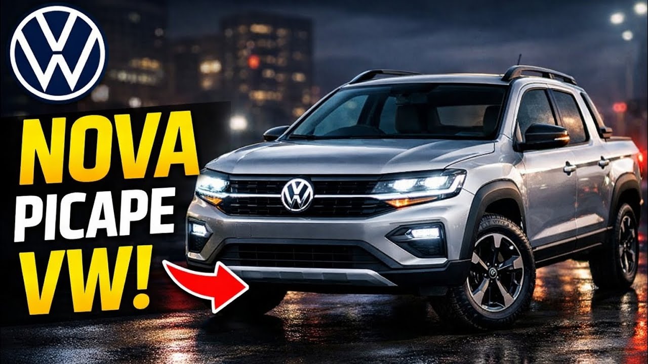 🔥🛻VOLKSWAGEN UDARA: A NOVA PICAPE QUE VAI AMASSAR AS RIVAIS?