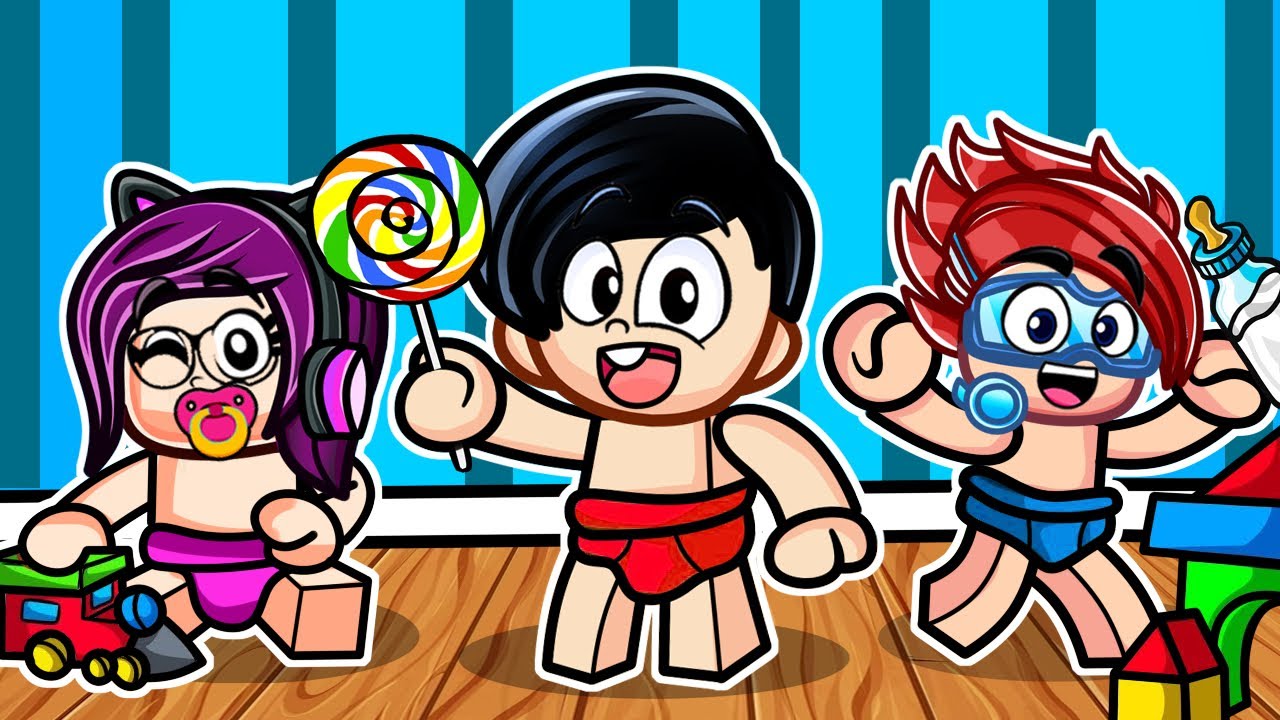 ROBLOX but WE ARE A FAMILY OF NAUGHTY BABIES | Karim Juega