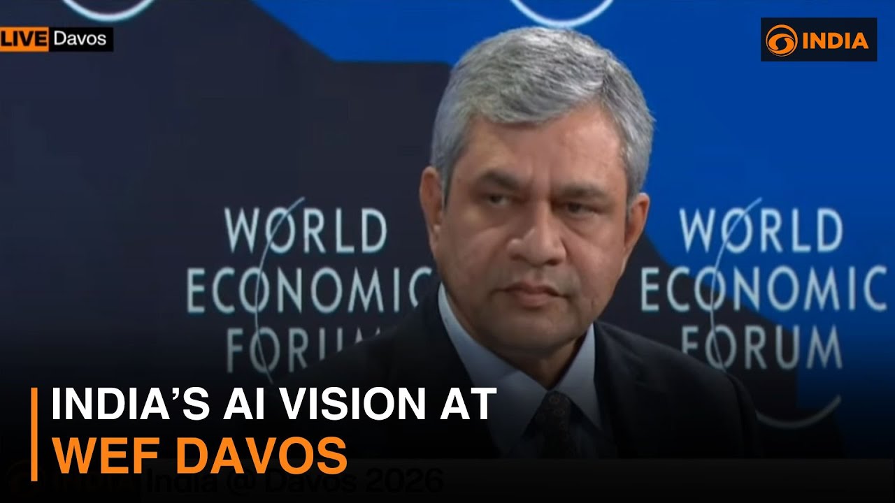 Union Minister Ashwini Vaishnaw Says India&rsquo;s AI Is Industry 5.0 at WEF Davos | DDI Live