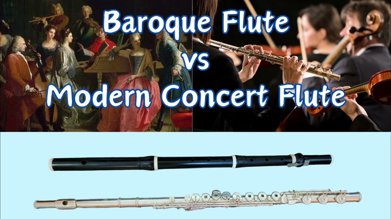 Baroque Flute/Traverso vs Modern Concert Flute Sound Comparison