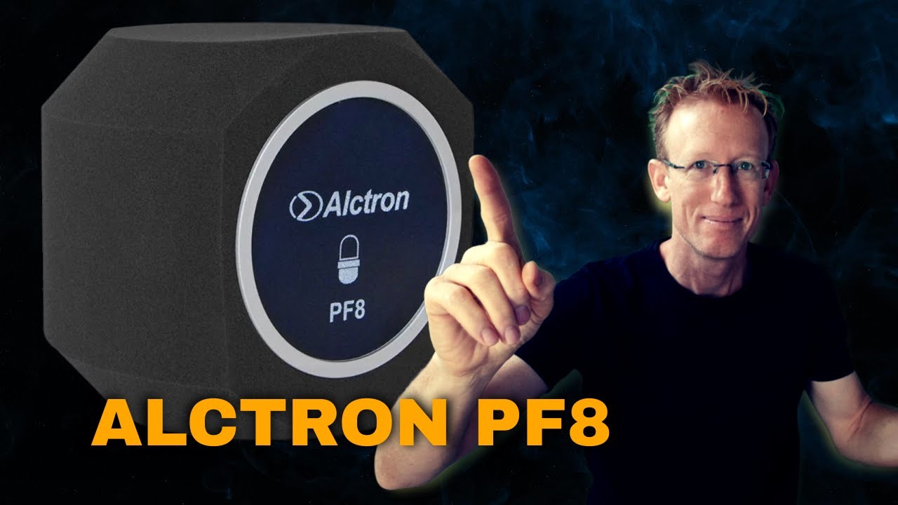 Alctron PF8 Professional Simple Studio Mic Screen Acoustic Filter - demo with and without