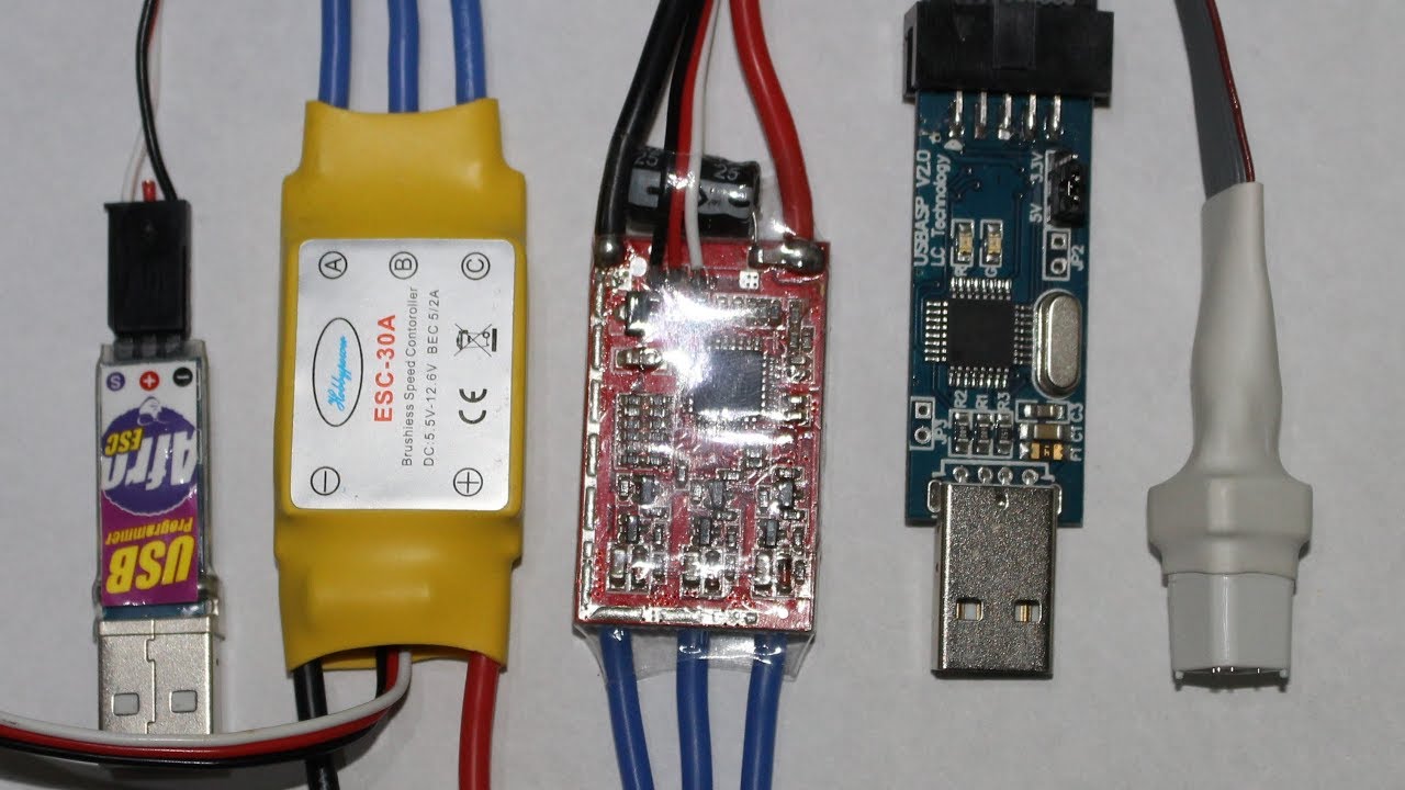 Loading SimonK firmware into hobbypower 30A ESC .