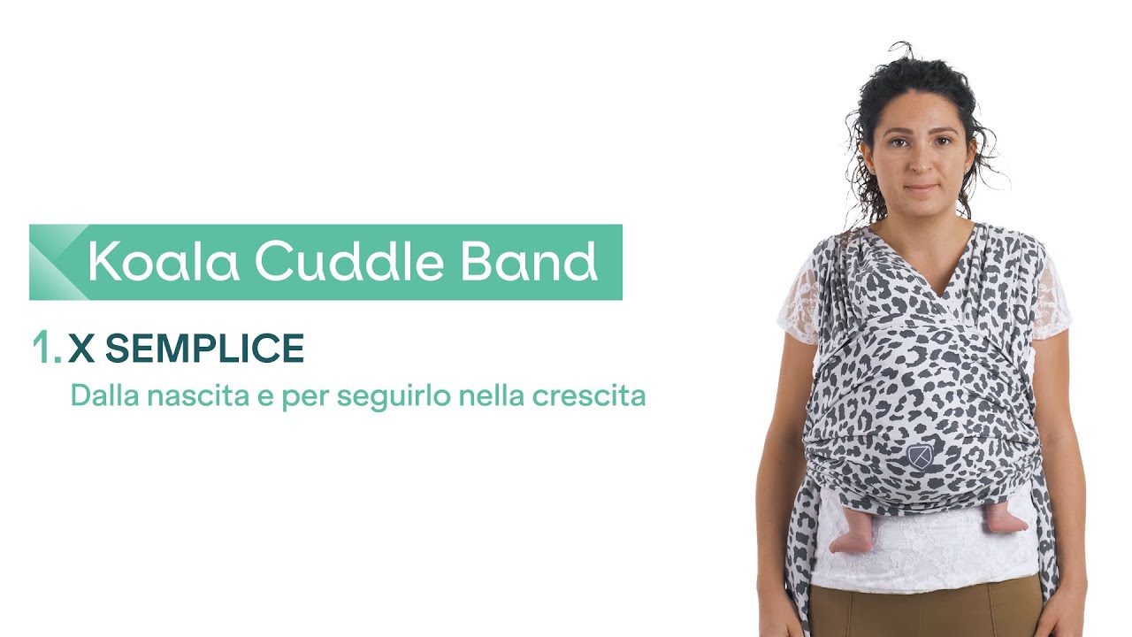 🇮🇹 Tutorial fascia portabebé Koala Cuddle Band 2 - Legatura X Semplice