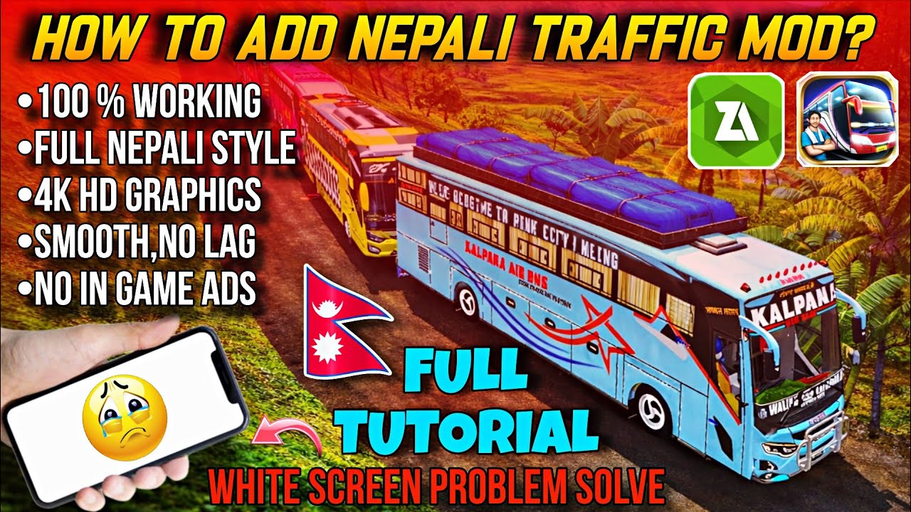 How to add Nepali Traffic Mod for Bus simulator Indonesia?|Full Tutorial|100% Working|BUSSID 4.4.1