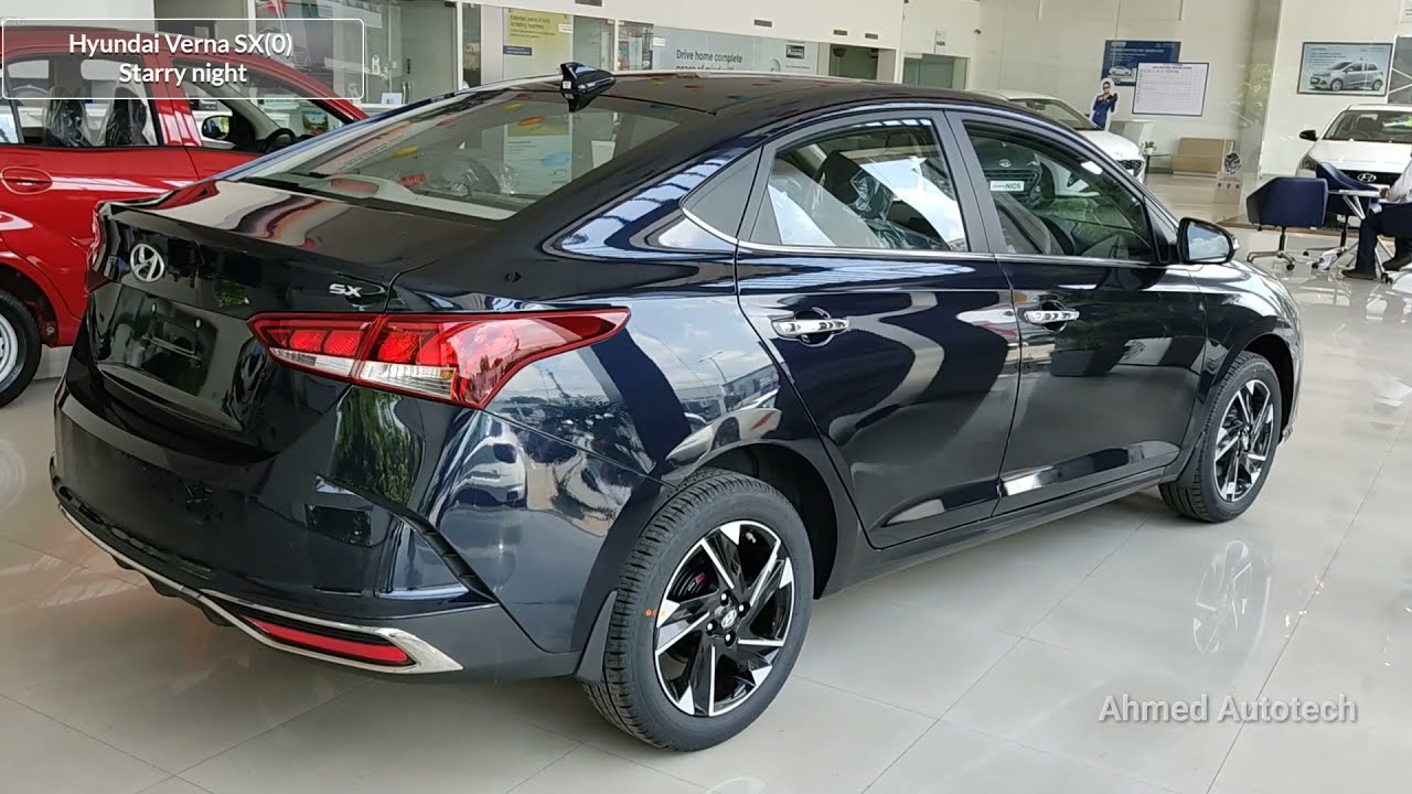 Hyundai Verna SX(O) Starry night colour