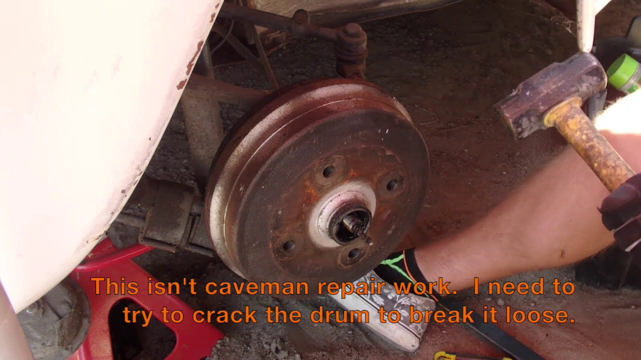 1969 VW Bug Project - Episode 17.5 - Drum Brake and Spindle Removal