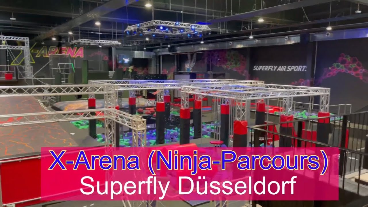 X-Arena (Ninja-Parcours) im Superfly Trampolinpark Düsseldorf