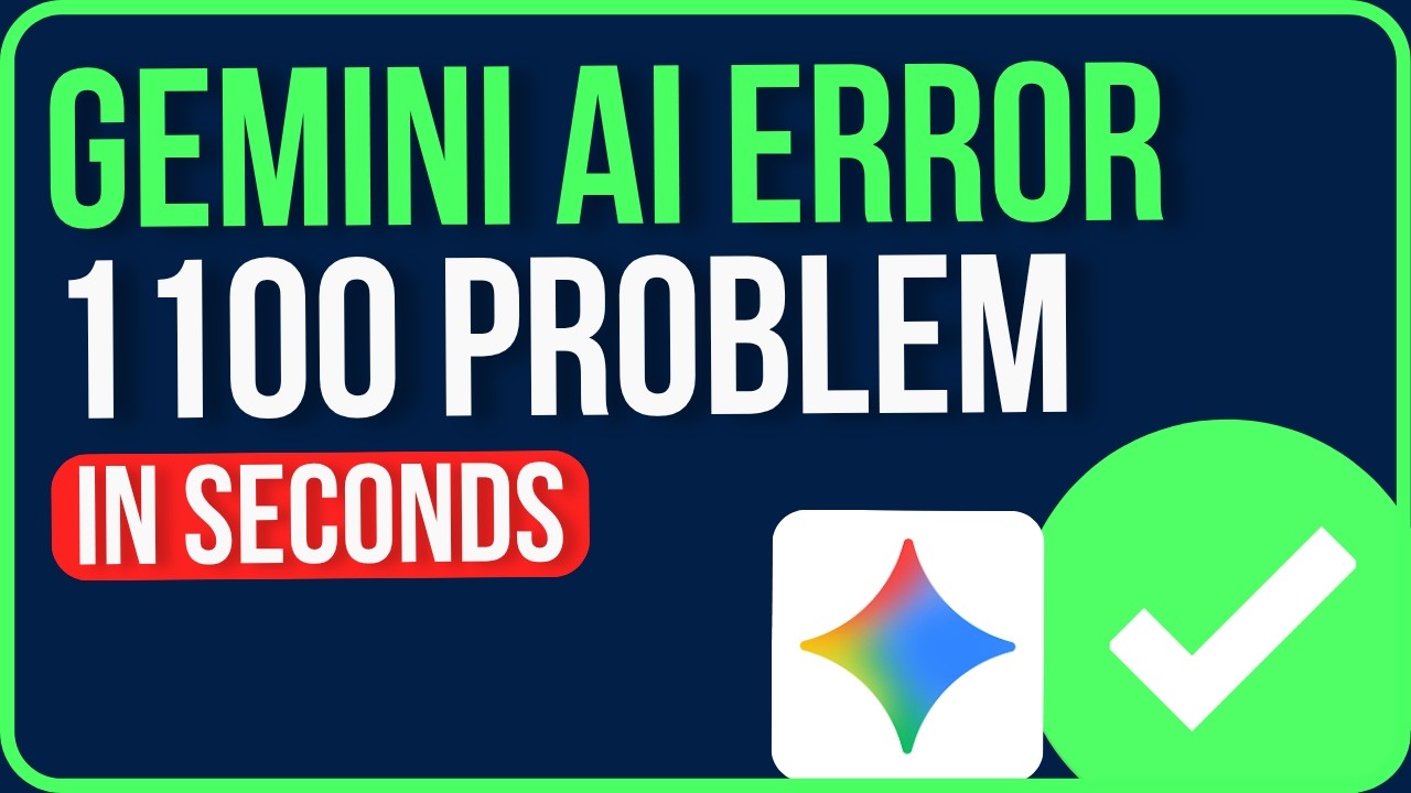 HOW TO FIX GEMINI ERROR 1100 (2026) | Gemini Something Went Wrong 1100 Problem