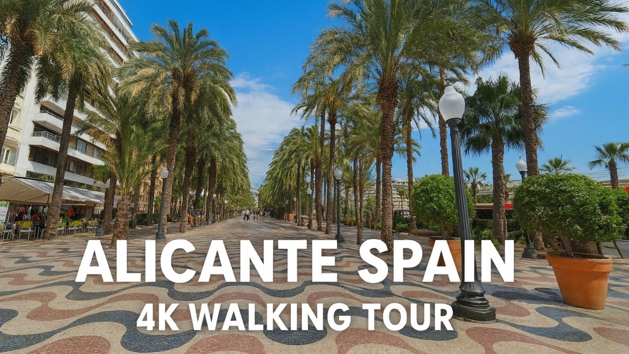 Alicante Spain 2025 🇪🇸 | 4K Walking Tour in October | Beautiful Promenade Walk