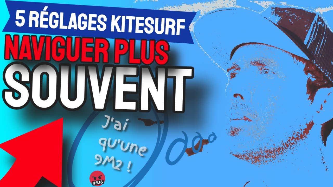 ░▒▓ KITESURF_ 5  POINTS de REGLAGE pour NAVIGUER PLUS SOUVENT même quand ON A UNE SEULE AILE_LAB TV