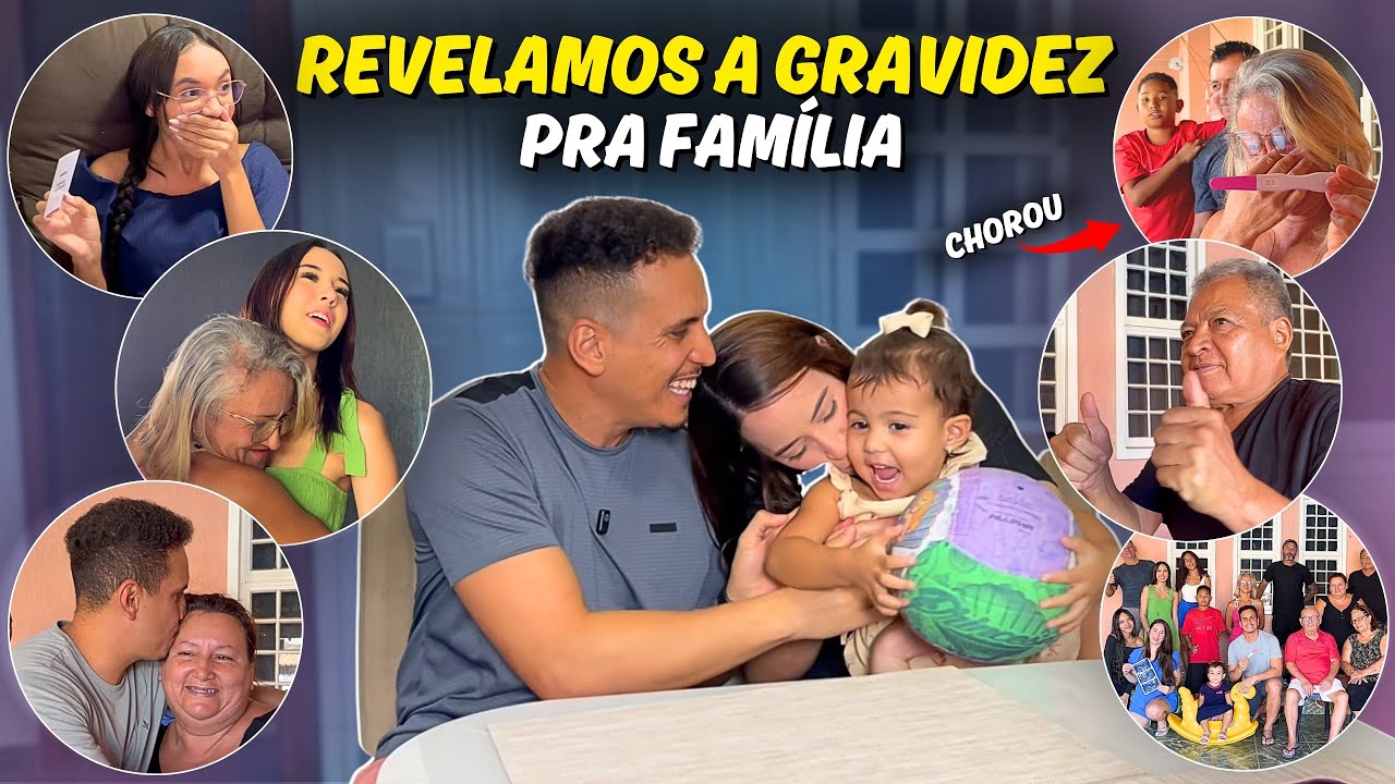 A REAÇÃO DA FAMÍLIA QUANDO CONTAMOS QUE ESTAMOS ESPERANDO UM BEBÊ