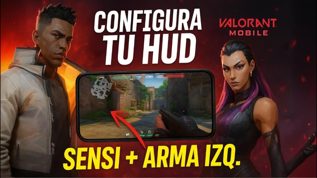 Configurar VALORANT MOBILE CHINO Arma lado izquierdo Giroscopio hud
