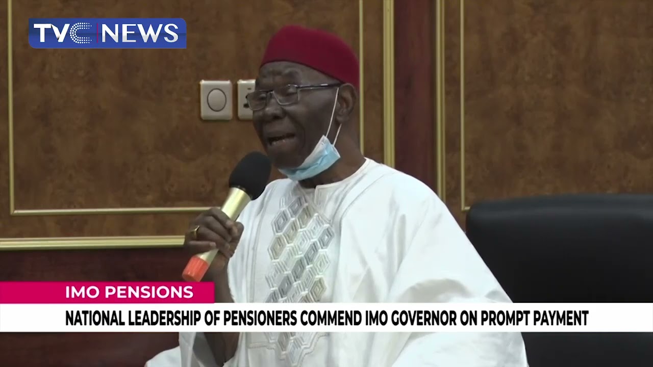 National Leadership Of  Pensioners Commend Governor Uzodinma On Prompt Payment