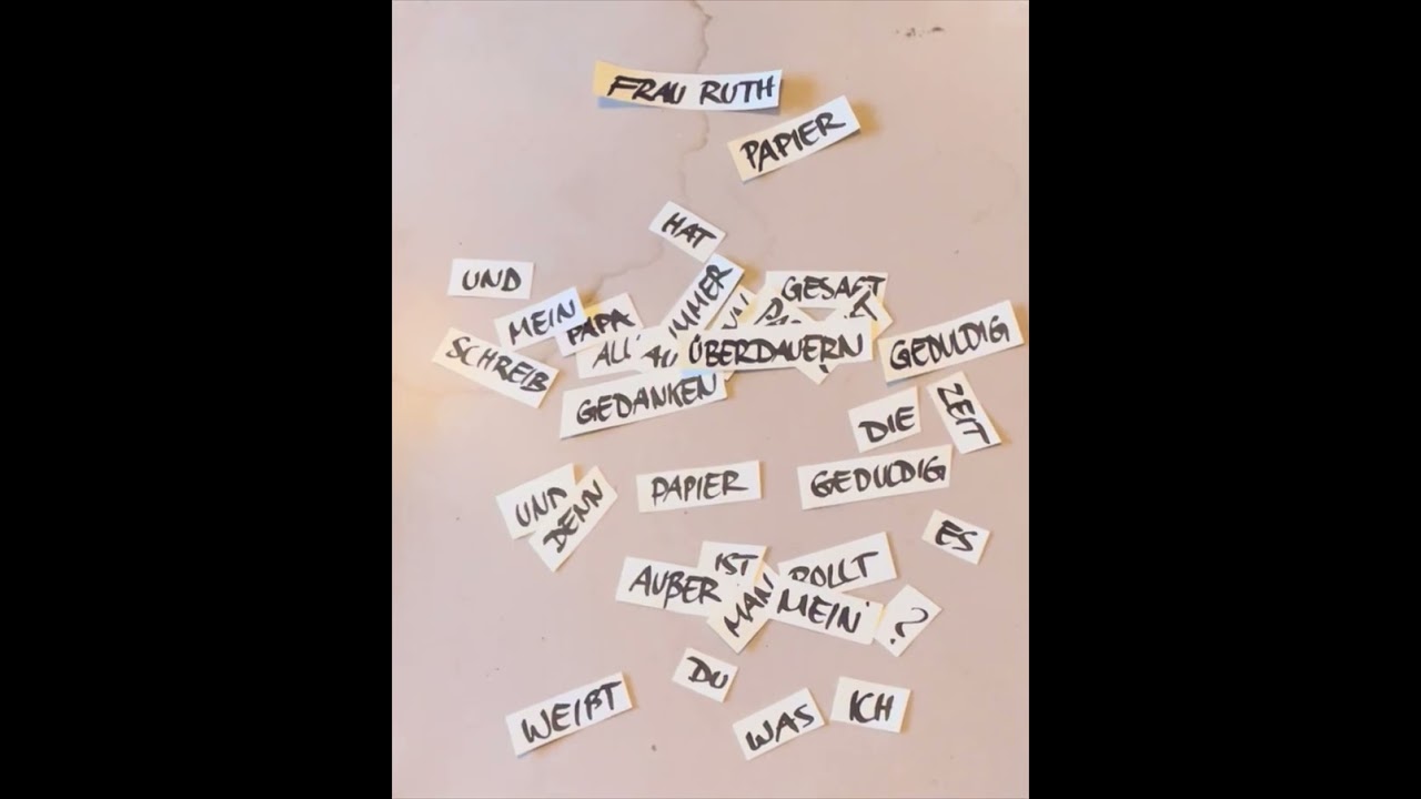 Frau Ruth - Papier [Lyrics Video]