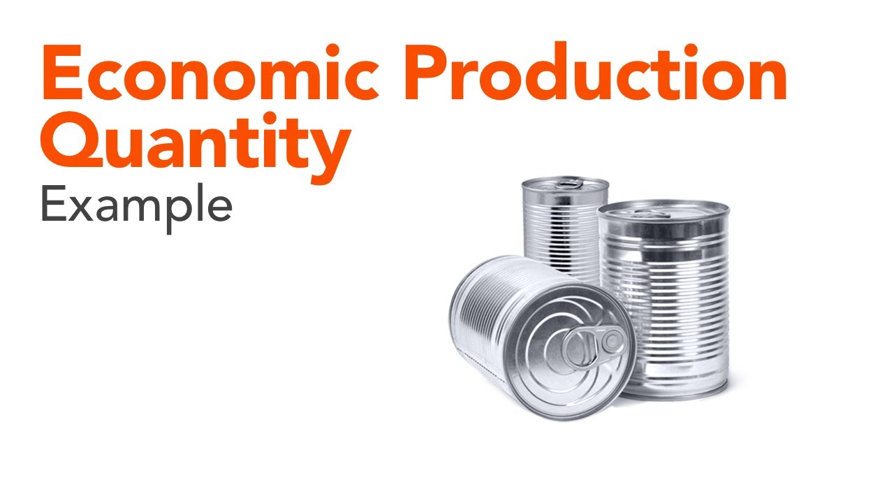 Economic Production Quantity (EPQ) Example
