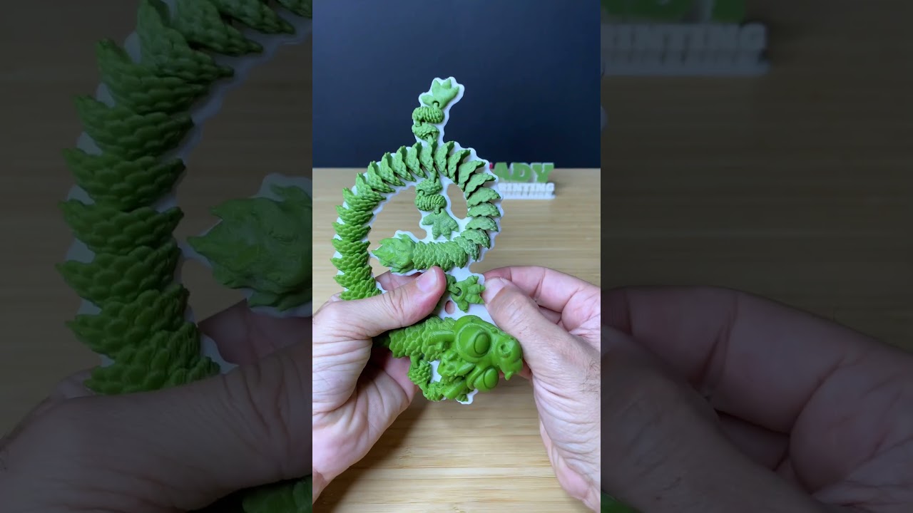 3D Printed Baby Chinese Dragon #Shorts #jlcpcb