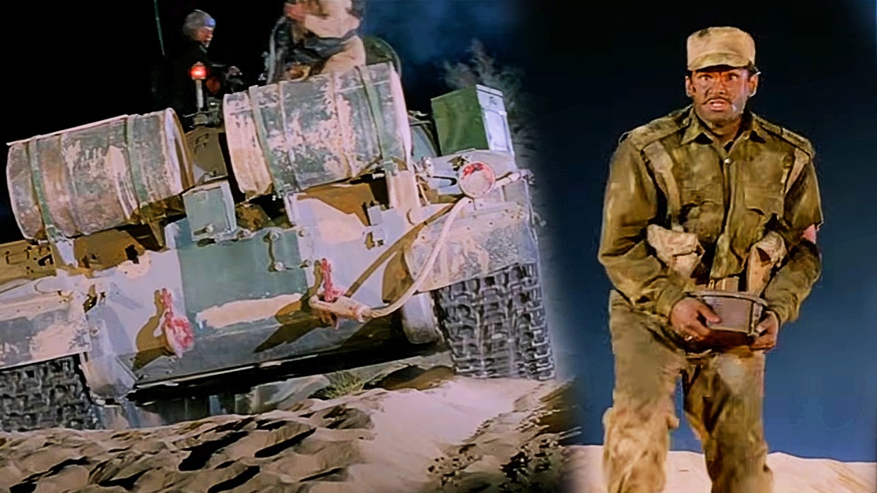 Sunil Shetty ने लैंडमाइन लेकर दुश्मन के टैंक पर किया हमला | Border | Sunny Deol