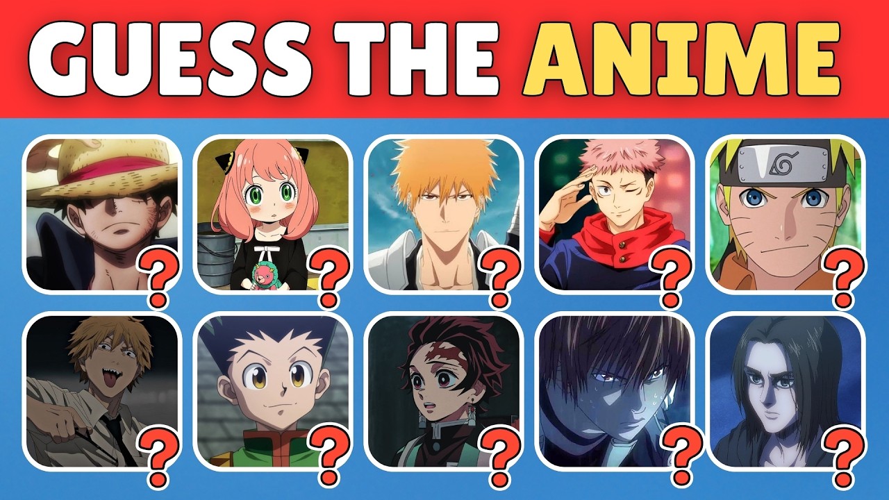 Guess the Anime by the Main Character | Guess the Anime in 5 seconds