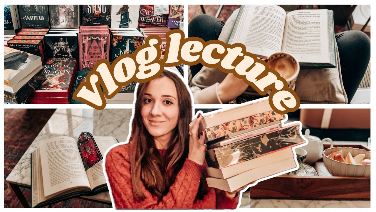 Vlog lecture : semaine du 2 février // Duologie fantastique, craquage en librairie & book haul! ✨📚