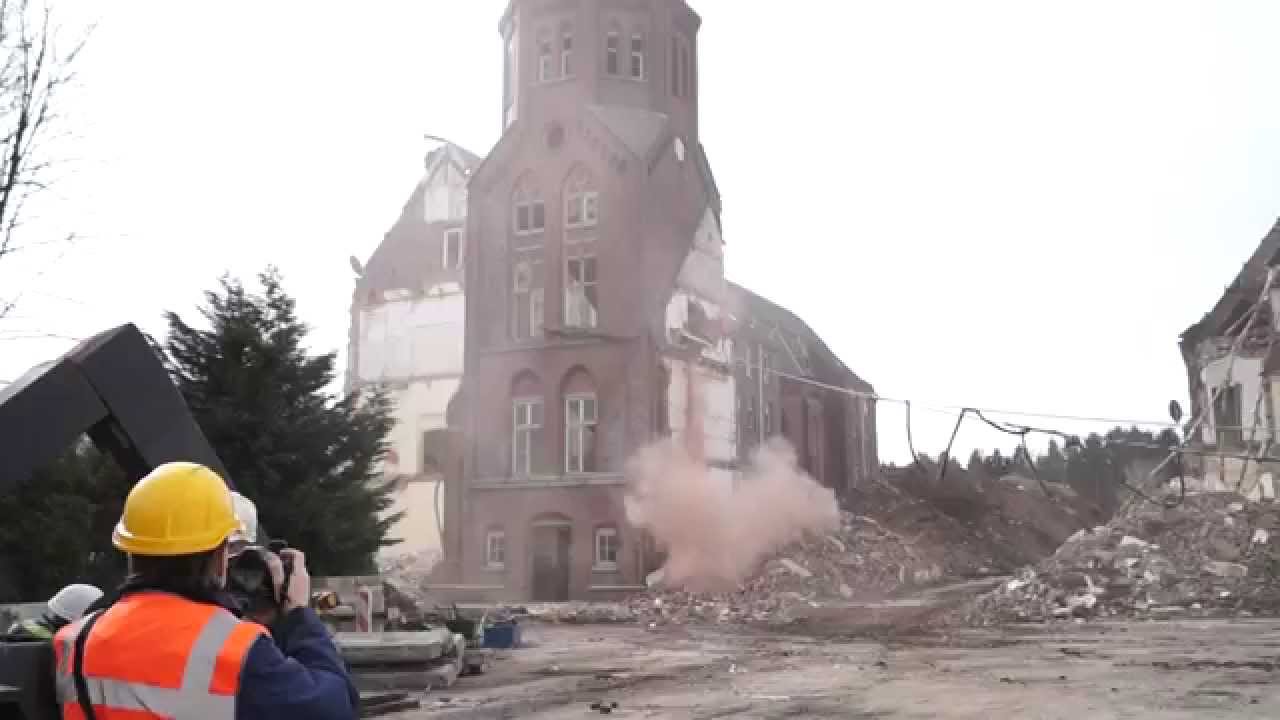 Klooster St. Ludwig sloop toren - Bloem Sloopwerken & Recycling