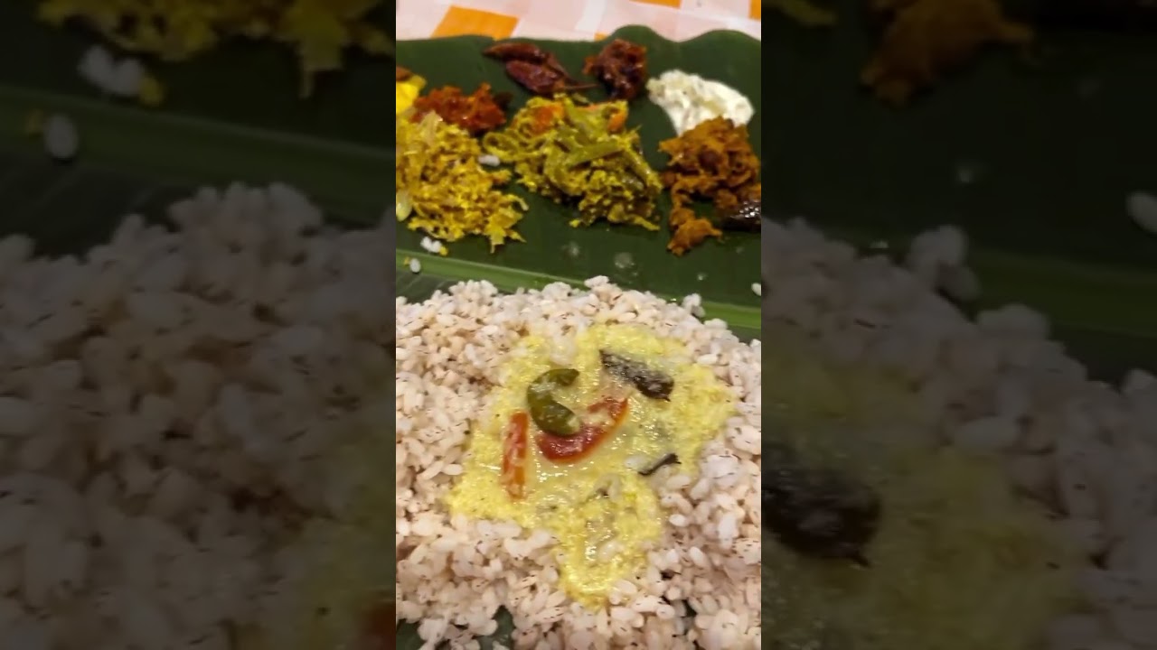 Onam Sadhya being a North Indian hits different🫰❤️ #diverseindia #onamcelebration #southindianfood