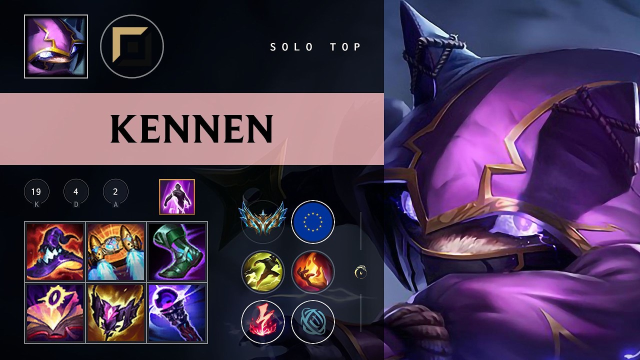 Kennen Top vs Yone - EUW Challenger Patch 26.08