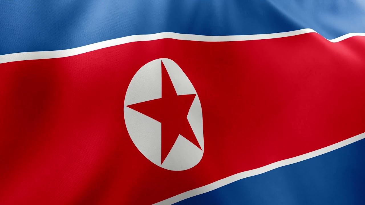 North Korea Flag 4k VIDEO BACKGROUND LOOP | FREE STOCK FOOTAGE