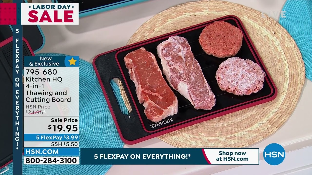 Kitchen HQ 4in1 Thawing and Cutting Board