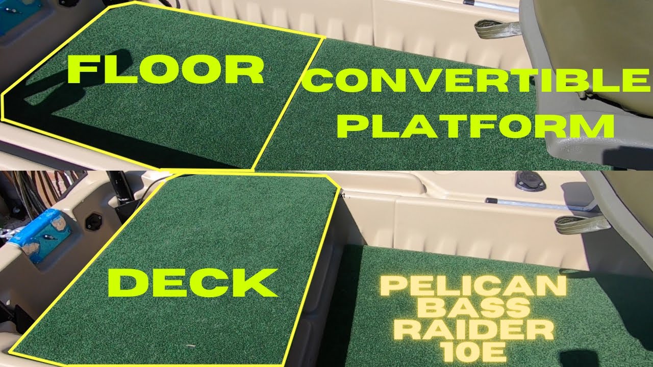 DIY Pelican Bass Raider 10E floor converted to deck modification