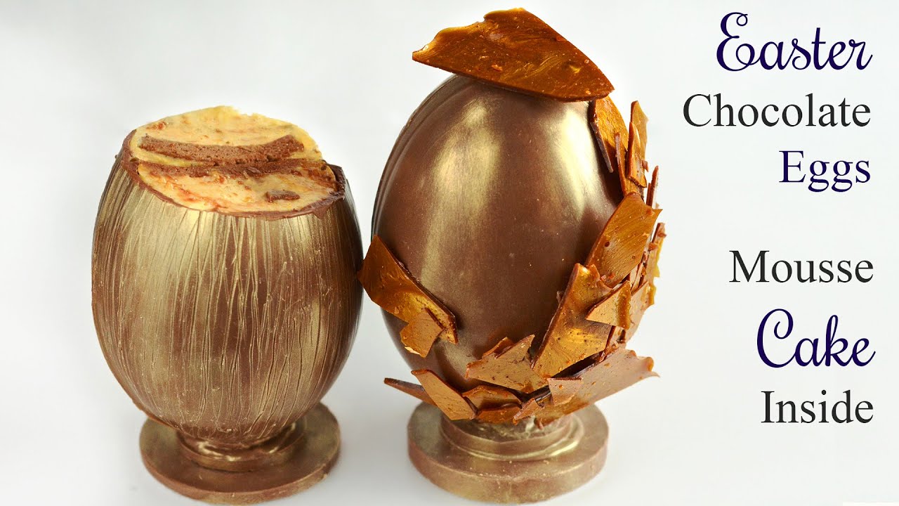 Surprise Easter Chocolate Eggs - Mousse Cake Inside!
