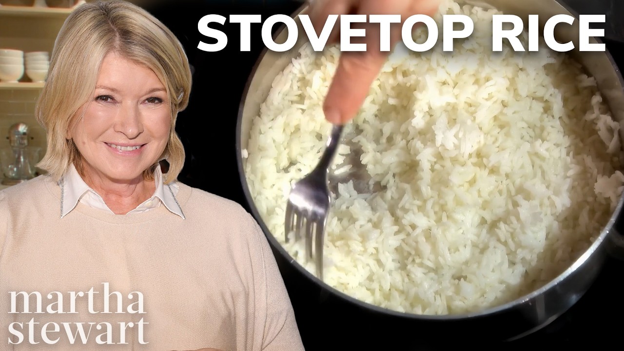 Метод Марты Стюарт для приготовления белого риса на плите | Кулинарная школа Марты