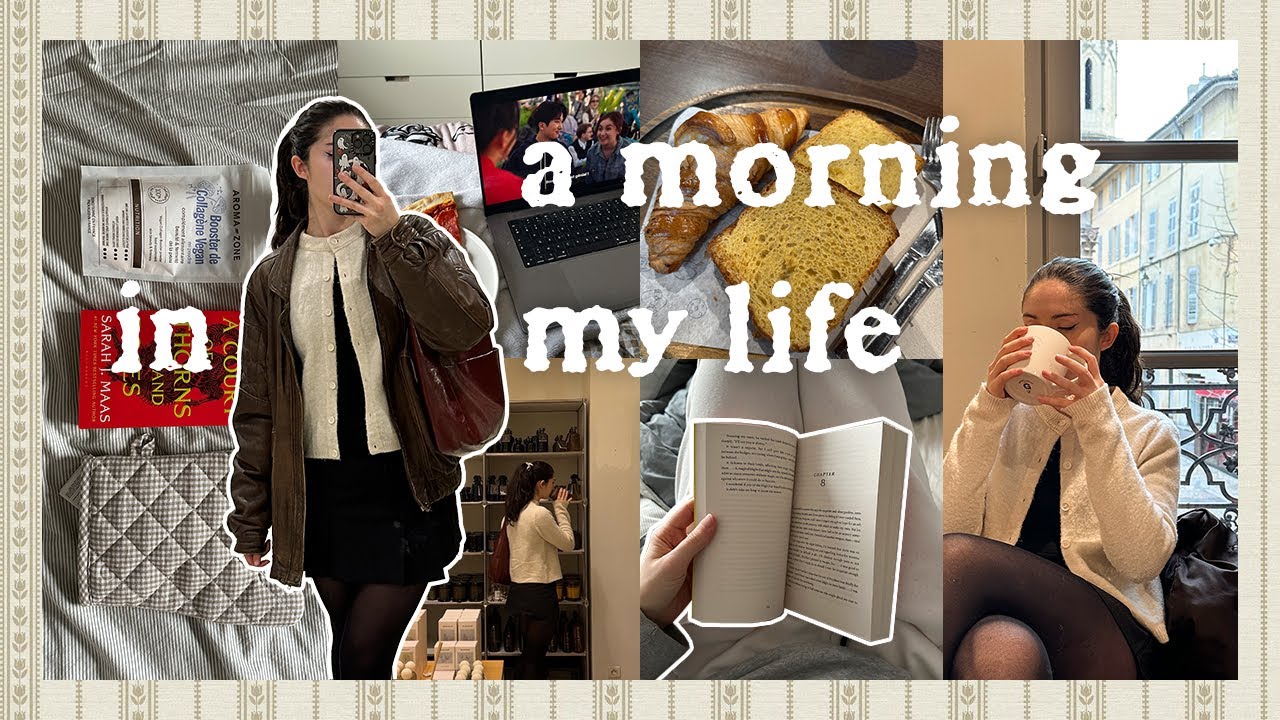 a cozy morning in my life ☕️ coffee date, early spring shopping + starting a new book series 📖🧺🧸