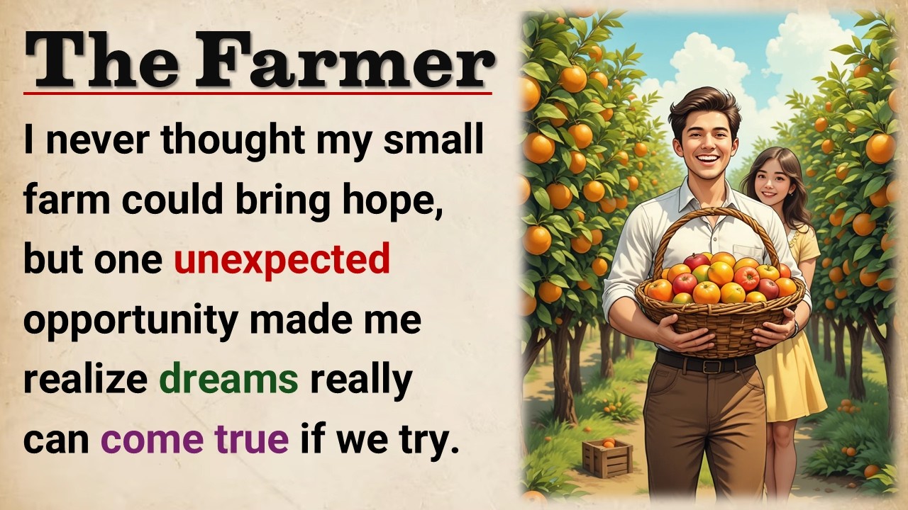 Learn English With Story 🔥 The Farmer Who Built a Business | Level 3 Listening  || Graded Reader 📚