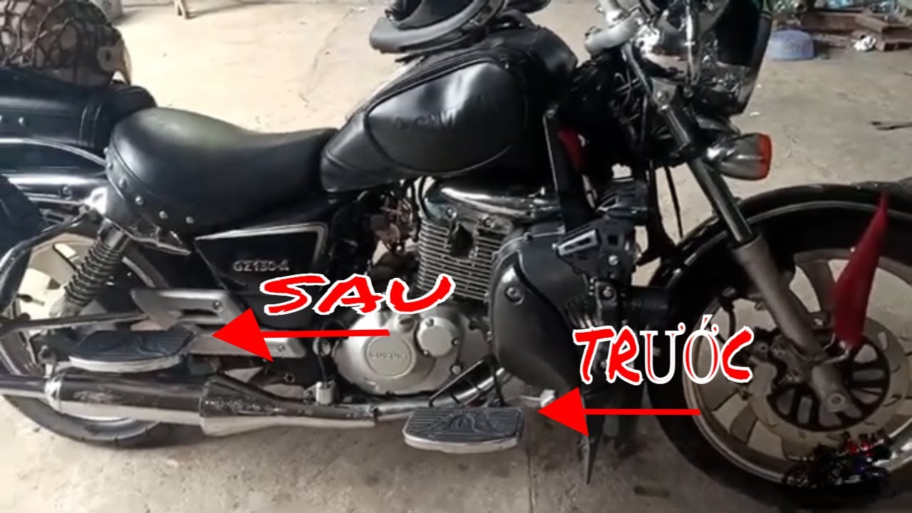 Độ Gác Chân Harley Davidson Cho Suzuki Gz150a.