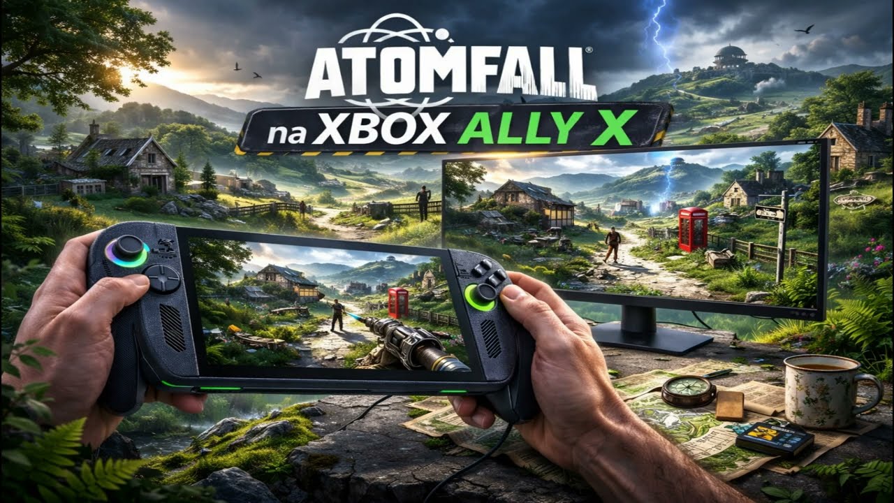 ATOMFALL na Asus ROG Xbox Ally X (35W) - Monitor LG UltraGear 24GS60F