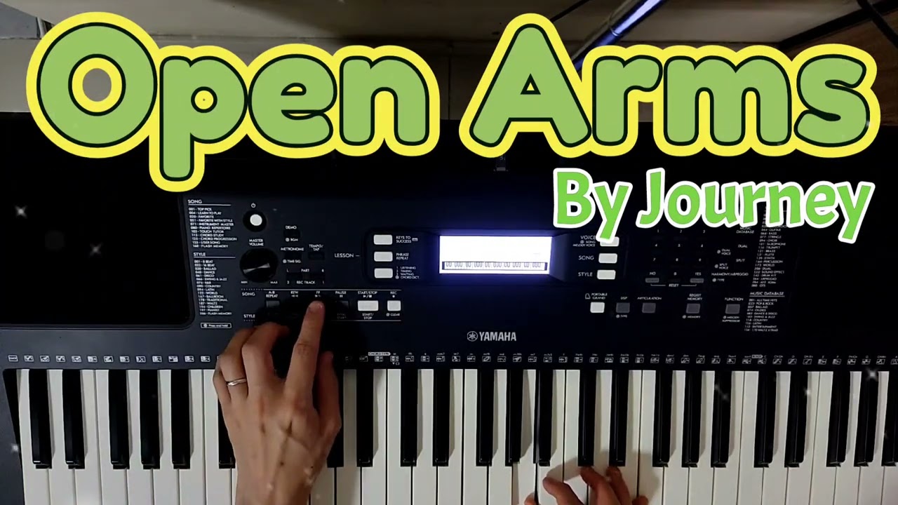 Open Arms By Journey On Yamaha PSR-E373