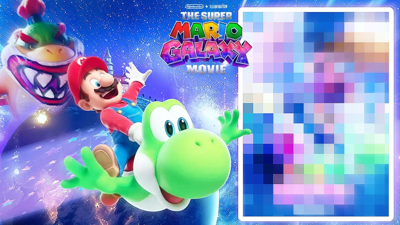Making a  custom MARIO GALAXY MOVIE poster! 