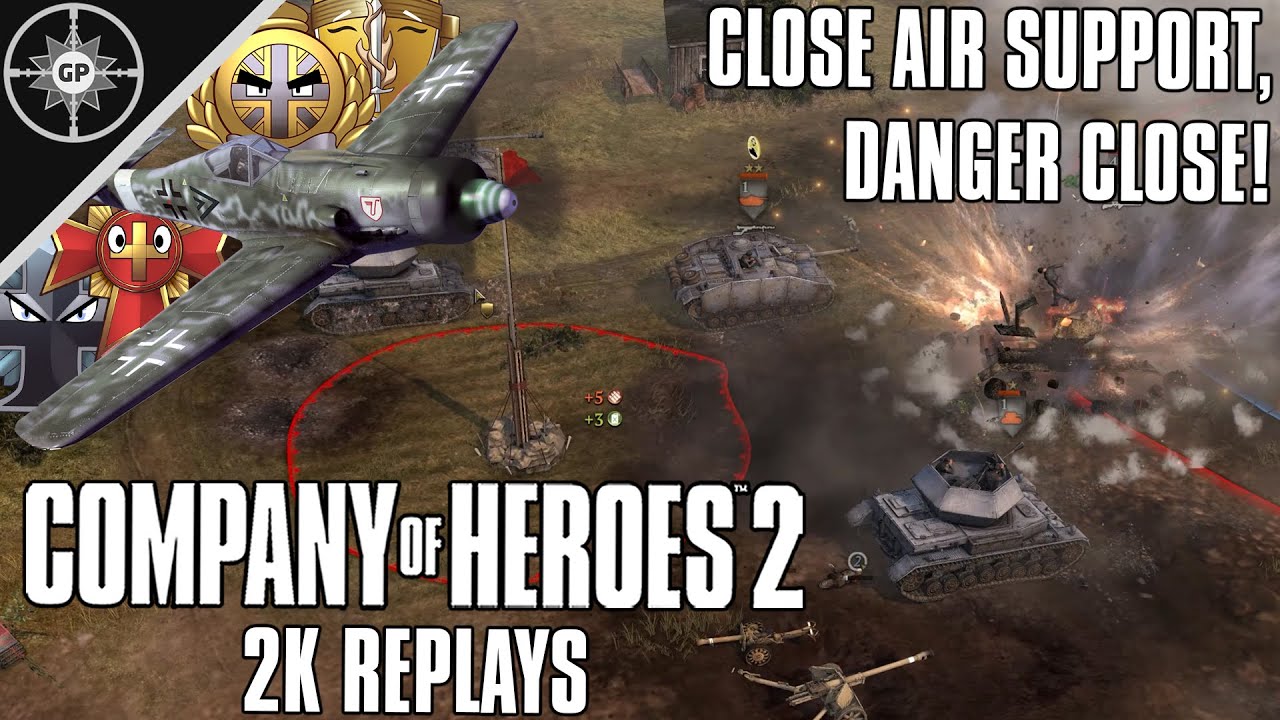 Close Air Support Brings The Pain! - Company of Heroes 2 Replays #110