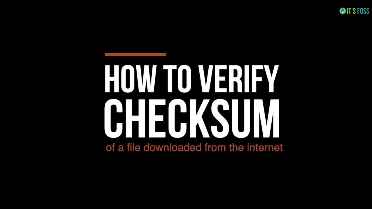 How to Verify Checksum in Linux [GUI and Command Line]