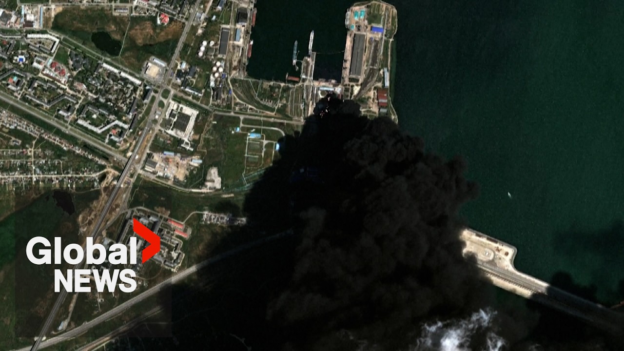 Ukrainian strikes on Russian oil facilities in Crimea cause halt of fuel sales