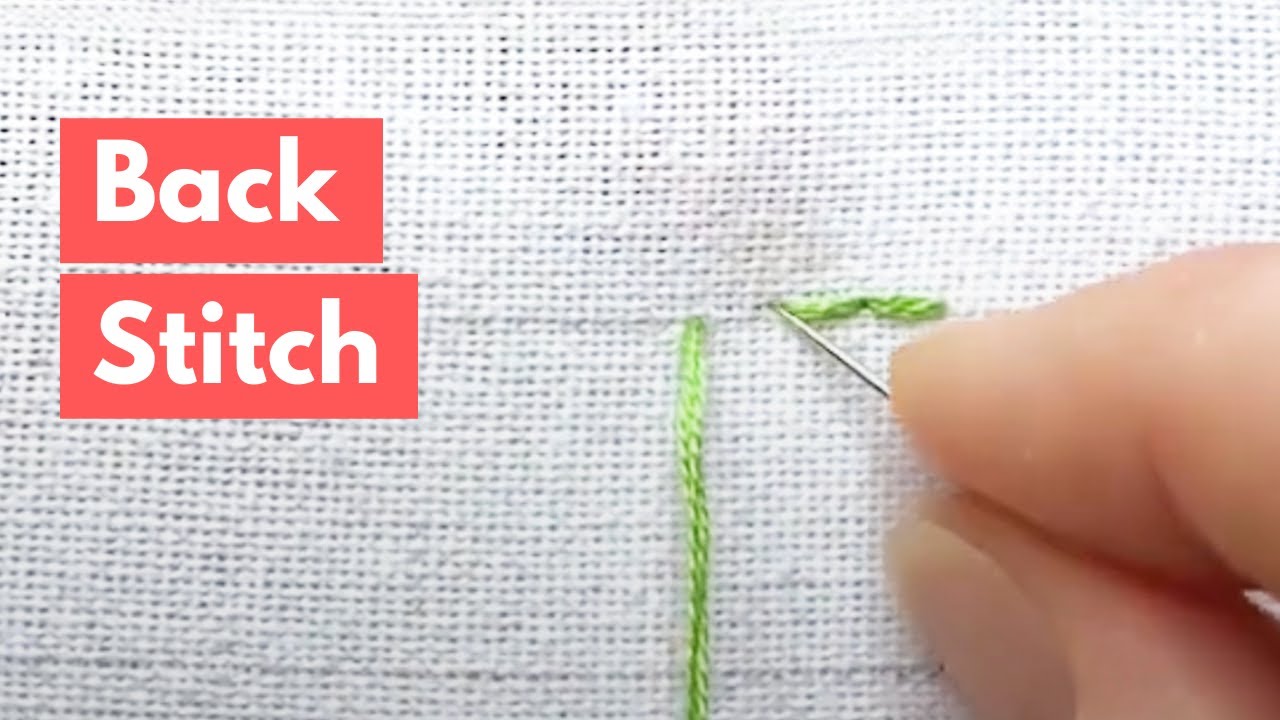 Embroidery Stitches | Embroidery for Beginners | Backstitch
