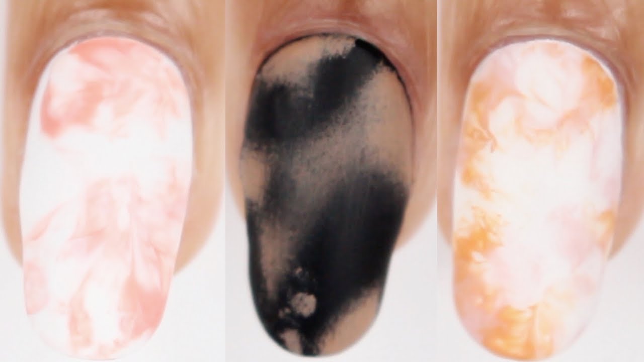 DIY TIE DYE NAILS AT HOME