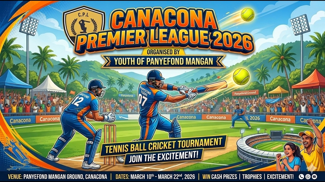 🔴LIVE | FINAL DAY | CANACONA PREMIER LEAGUE 2026 | BY YOUTH OF PANYEFOND MANGAN  | CPL 2026