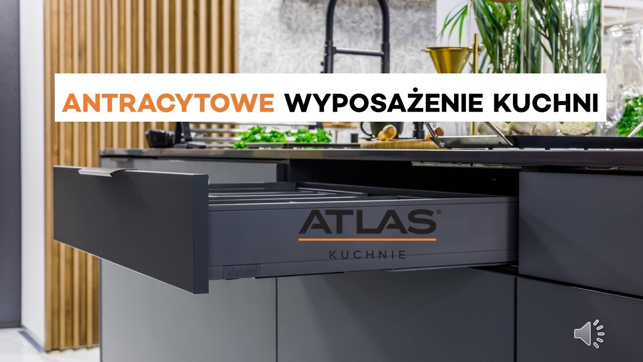 Atlas Kuchnie - antracytowe wyposażenie kuchni
