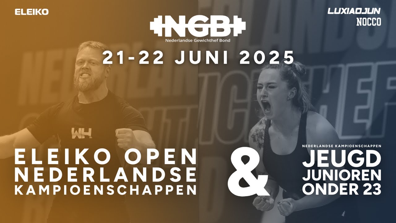 Heren Eleiko NK Gewichtheffen Jeugd, Junioren & Onder 23 | Men's Open Dutch Championship 2025
